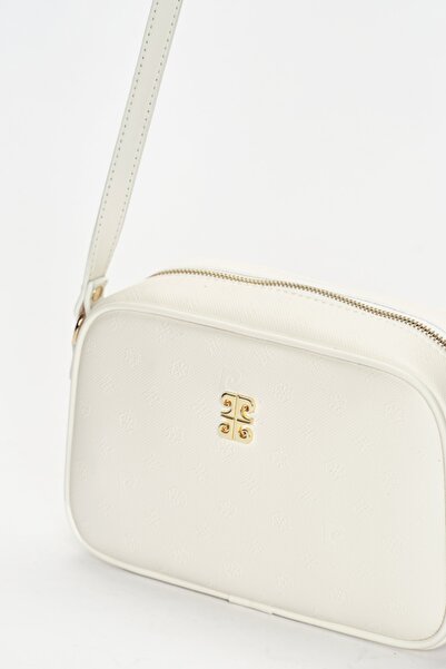 Pierre Cardin Біла жіноча сумка через плече з принтом 05PO22Y1538