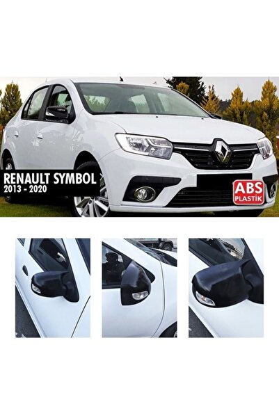 HYM TUNİNG Renault Symbol Yarasa Batman Ayna Kapak, Piano Black, Symbol Sinyalli Aynalar Için, 2013 2020