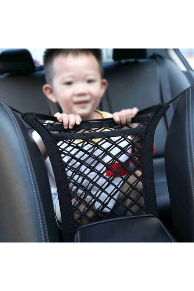 EvveBahce Araç Içi Iki Koltuk Arası Cepli Elastik Örgü Düzenleyici File