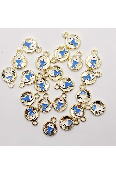 yiğit aksesuar 5 Adet Kararma Yapmaz Balık Göbekli Model Kolye Bileklik Ucu A...