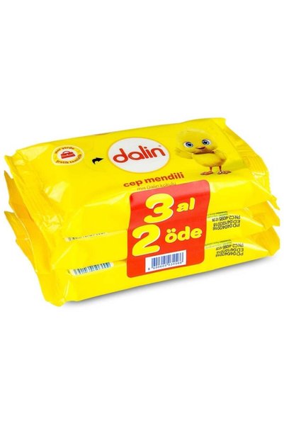 Dalin مناديل مبللة للجيب 3 عبوات