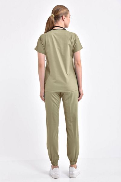 Owlet Medikal Çağla Green Lycra Χειρουργική Στολή με Ελαστικά Πόδια