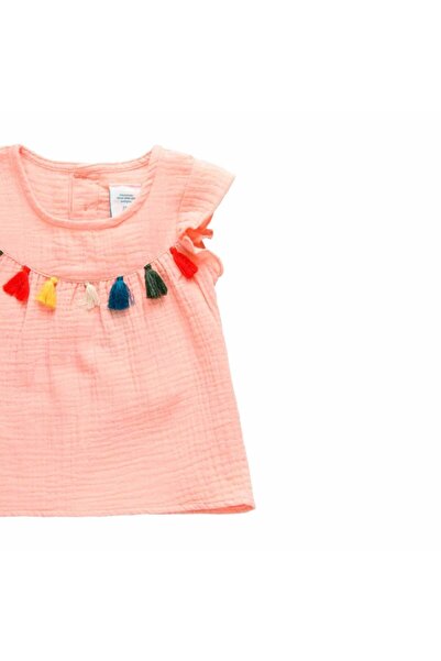 Boboli Kız Bebek Pamuk Bluz Pembe