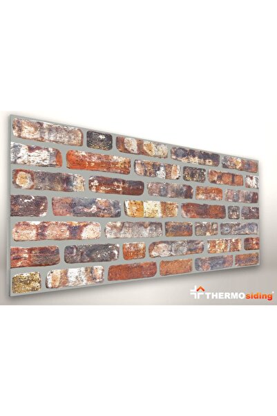 THERMOSİDİNG Barok Tuğla Taş Strafor Duvar Kaplama Paneli 10 Adet (B005) (100...
