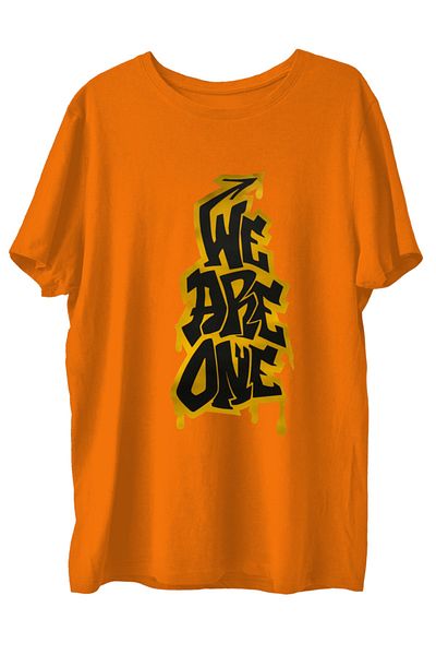 TOP GLORY Μπλουζάκι Weareone2 με εμπριμέ χτενισμένο βαμβακερό μπλουζάκι Boxer