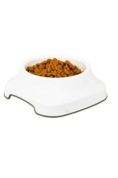 Buffer ® 2 Pieces Silicone Non-Slip Base Plastic Cat and Dog Food and Water Bowl 2 L