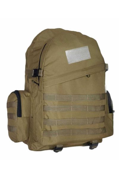 LIGHTINGHM 65 Lt. Military Tactical Mountaineer Camping Trekking Dark Desert Beige Backpack