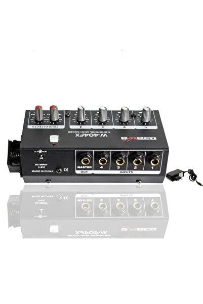 OSAWA 4 Kanal Mini Mixer 9v W-404 Fx