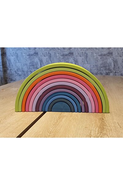 kırtkırt ahşap Waldorf Gökkuşağı Pastel