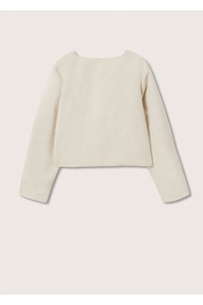 MANGO Kids Ecru Winter Jacket for Kids