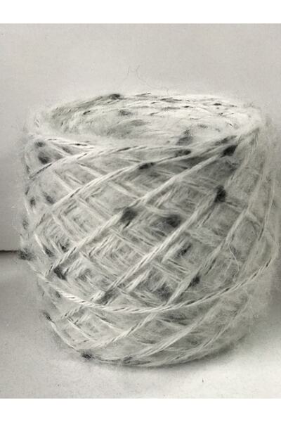 göçer Μάλλινο νήμα πλεξίματος Ακρυλικό Λευκό Μαύρο Πλεκτό 100 γρ