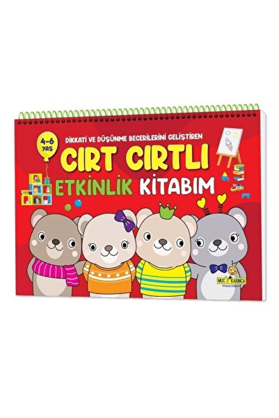 yükselen zeka 4-6 Yaş Dikkati Ve Düşünme Becerilerini Geliştiren Cırt Cırtlı Etkinlik Kitabım