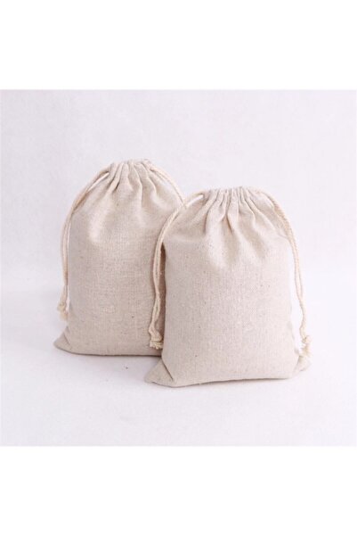 GİZA TEKSTİL 30x30 5 Adet Hambez Büzgülü Kese Bakliyat Torbası Sebze Meyve Sa...