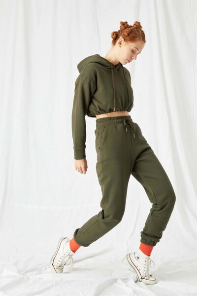 gothamvibes Γυναικεία φούτερ Jogger Khaki
