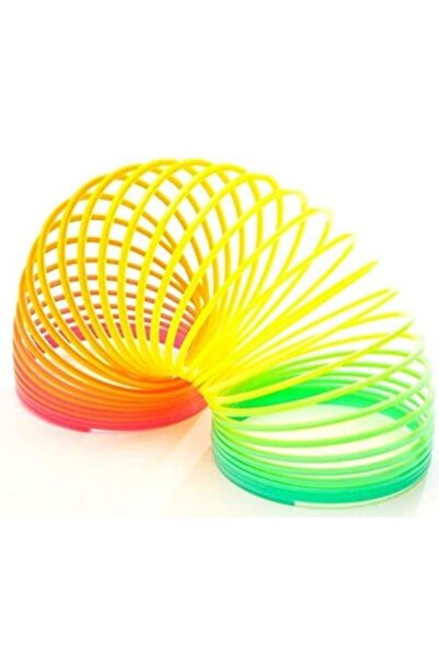 ÖZBEK لعبة زنبركية صغيرة الحجم بألوان قوس قزح - تصميم مريح وملون