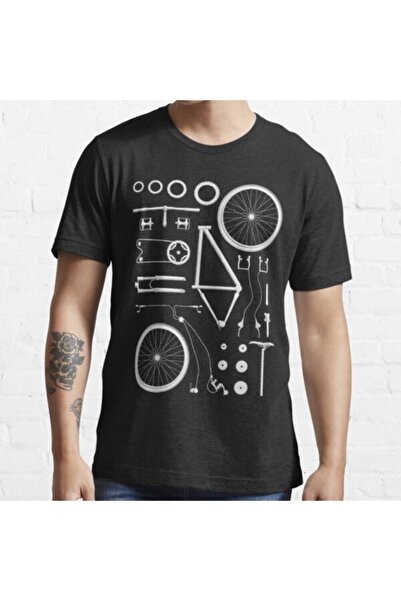 GALASHOP Bike Exploded Men's Black T-shirt