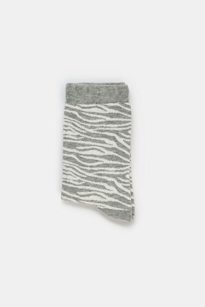 Dagi Grau gemusterte Socken