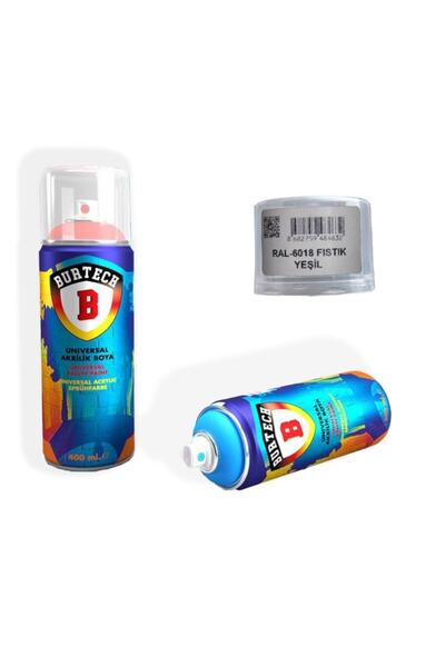 burtech Üniversal 400 Ml Ral-6018 Fıstık Yeşili Sprey Boya