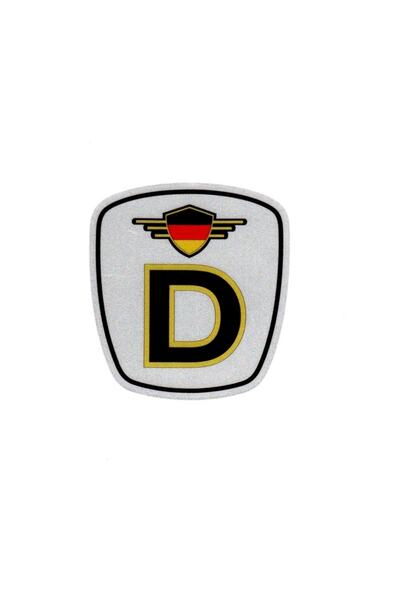 BsElektronik ملصق ألماني من Deutschland ملصق فضي من الجيل الجديد D