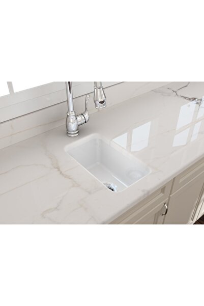 Bocchi Sotto Mutfak Eviyesi 46cm. Dikdörtgen - Parlak Beyaz