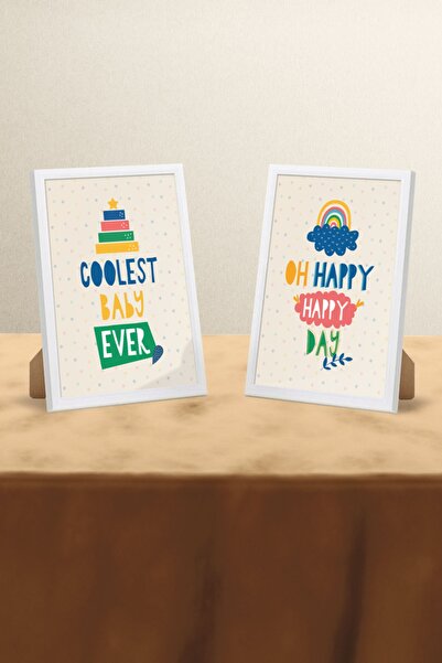 Hey Parti مجموعة إطار متعدد الألوان من بوهو بيبي مكونة من قطعتين