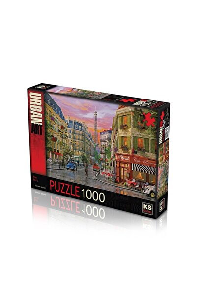 Ks Puzzle لغز ألعاب Rue Paris مقاس 68 × 48 سم 1000 قطعة