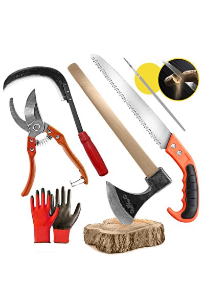 Genel Markalar Bahçe El Aletleri 6prc Bağ Makası 300mm Testere Metal Nacak Or...