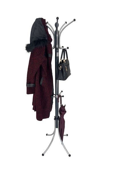 TOLUNAY Anthracite Gray Clover Model Coat Rack Standing Hanger
