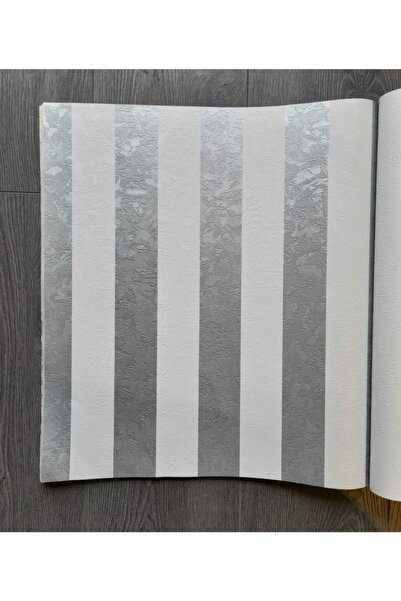 Oskar Dikey Çizgili Duvar Kağıtları Koleksiyonu Gri