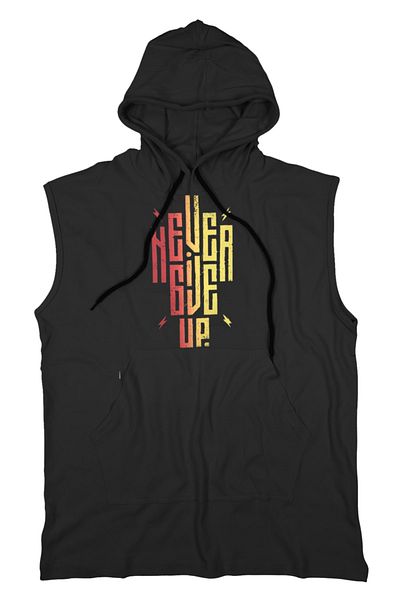 BLUU Ngup Unisex Hooded Sleeveless T-shirt Fitness Athlete