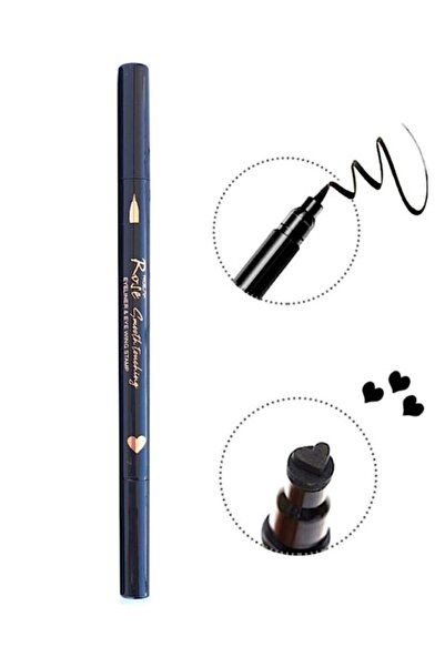 Roesia Rose Çift Uçlu Kalp Desenli Ince Eyeliner