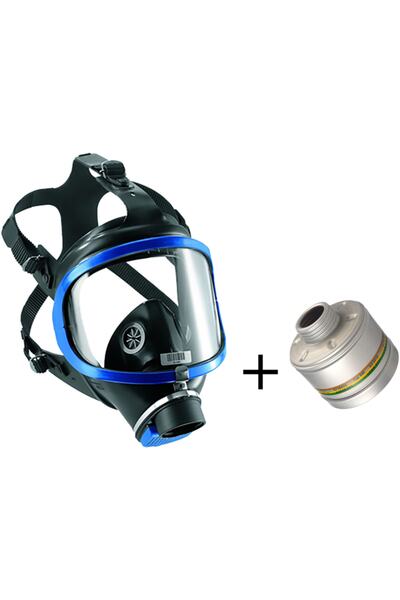 Drager X-plore 6300 Tam Yüz Maskesi + A1b2e2k1 Hg Co No P3 Filtre