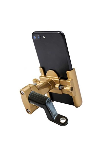 POWERTEC Gidon Ve Ayna Bağlantılı Alüminyum Gövdeli Gold Renk Motosiklet-bisi...