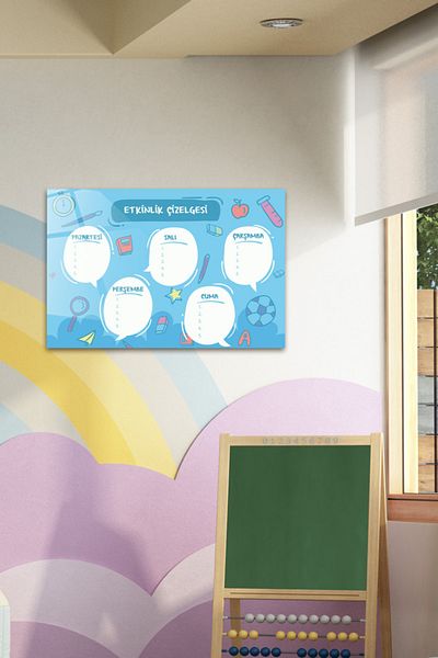 Decorita School| Glass Table| Activity Chart| 40cm X 60cm