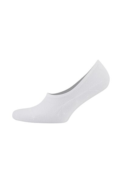 D'S Damat Men's Bamboo 6-Piece Seamless Flexible Ballerina Socks White