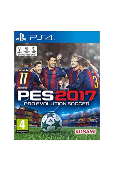KONAMI Ps4 Pes 2017 Pro Evolution Soccer Teşhir Ürün Orjinal Kutulu Oyun