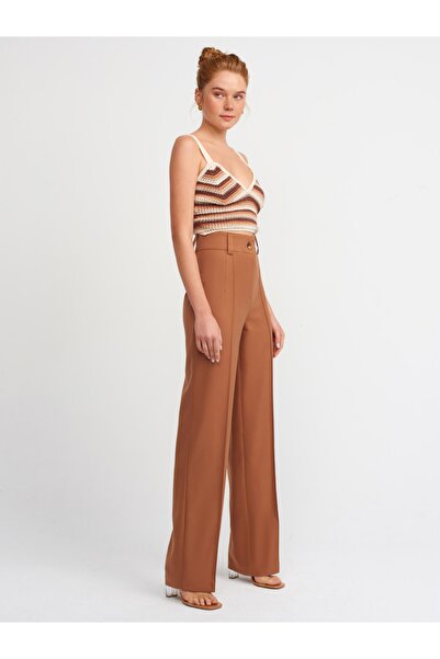 Dilvin 4888 Duge pantalone-tan