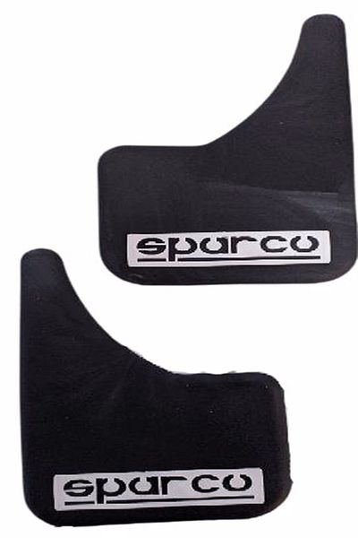 Sparco حشوة عالمية باللونين الأبيض والأسود - قطعتان من المطاط