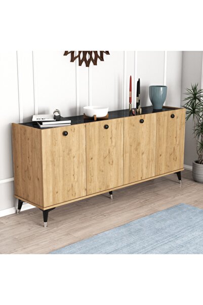 Moxen Mobilya Mk2 Mira Konsol Sepet-bendir/mermer Desenli