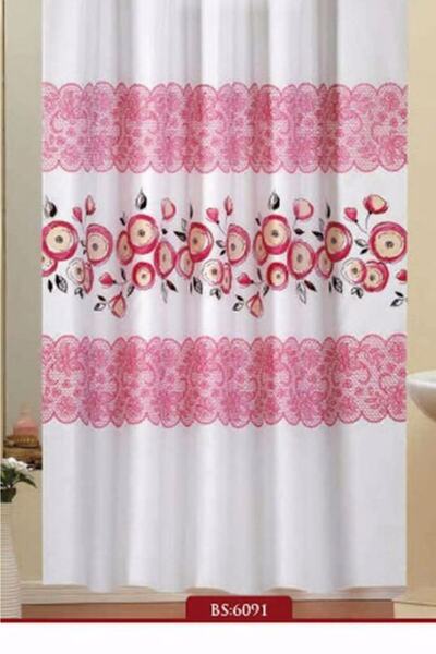 Evdy Perdeau de dus baie cu aripi duble 2x100x200cm