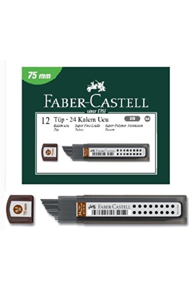 Faber Castell قلم رصاص رفيع للغاية مقاس 0.5 مم 2 ب، 12 قطعة