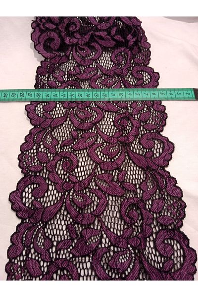 REMSATİC Lycra Lace - Guipure Purple Black Wide