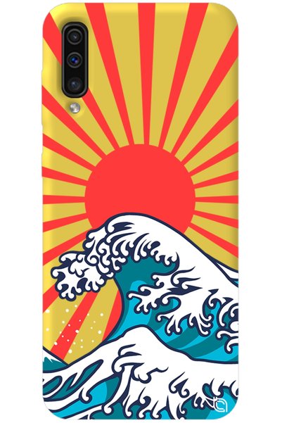 WANNA PROTECT Samsung Galaxy A70 Yellow Color Premium Velvet Japanese Pattern...
