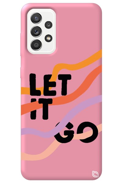 WANNA PROTECT Samsung Galaxy A72 Pink Color Premium Velvet Inside Let It Go P...