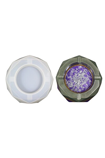 Kimyacınız Epoksi Reçine Küllük Silikon Kalıbı Epk-43, Epoksi Reçine Kristal Küllük Kalıbı, Küllük Kalıbı