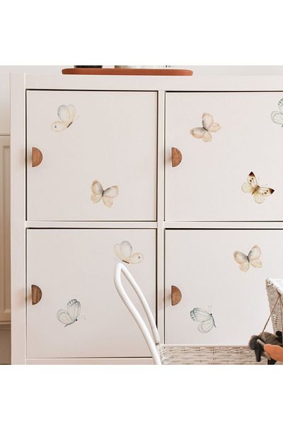 Piksel Grafik Pastel Butterflies Kids Room Wall Sticker