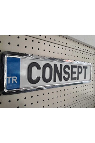 Z Tech Esnek Kırılmaz KROM Çerçeveli Plaka Altı Çerçeve Plakalık 1 ADET