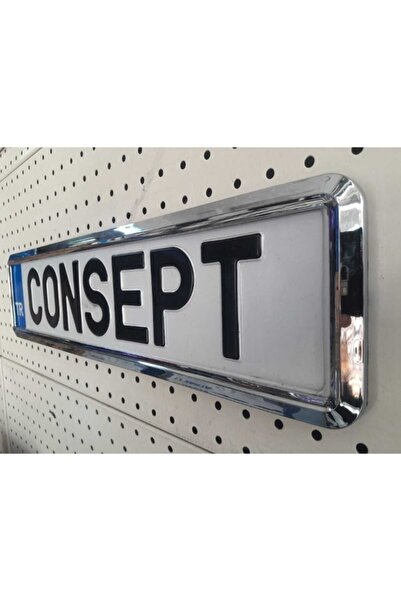 Z Tech Esnek Kırılmaz KROM Çerçeveli Plaka Altı Çerçeve Plakalık 1 ADET