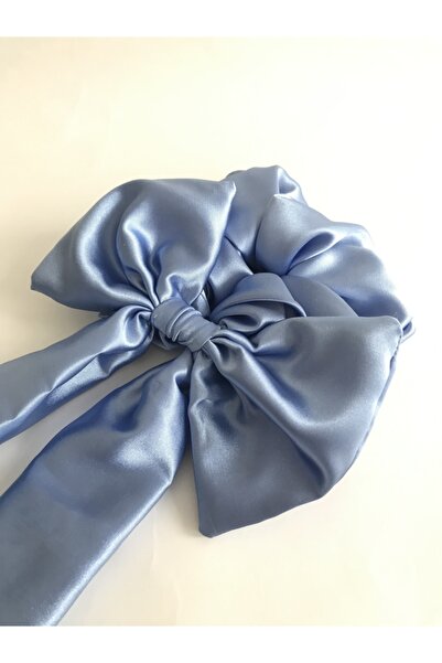 PratikDikisco Μπλε κορδέλα σκρατς μαλλιών με κλιπ