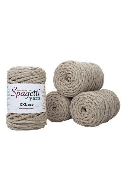 Spagettiyarn Bej Xxlace - 4'lü Set
